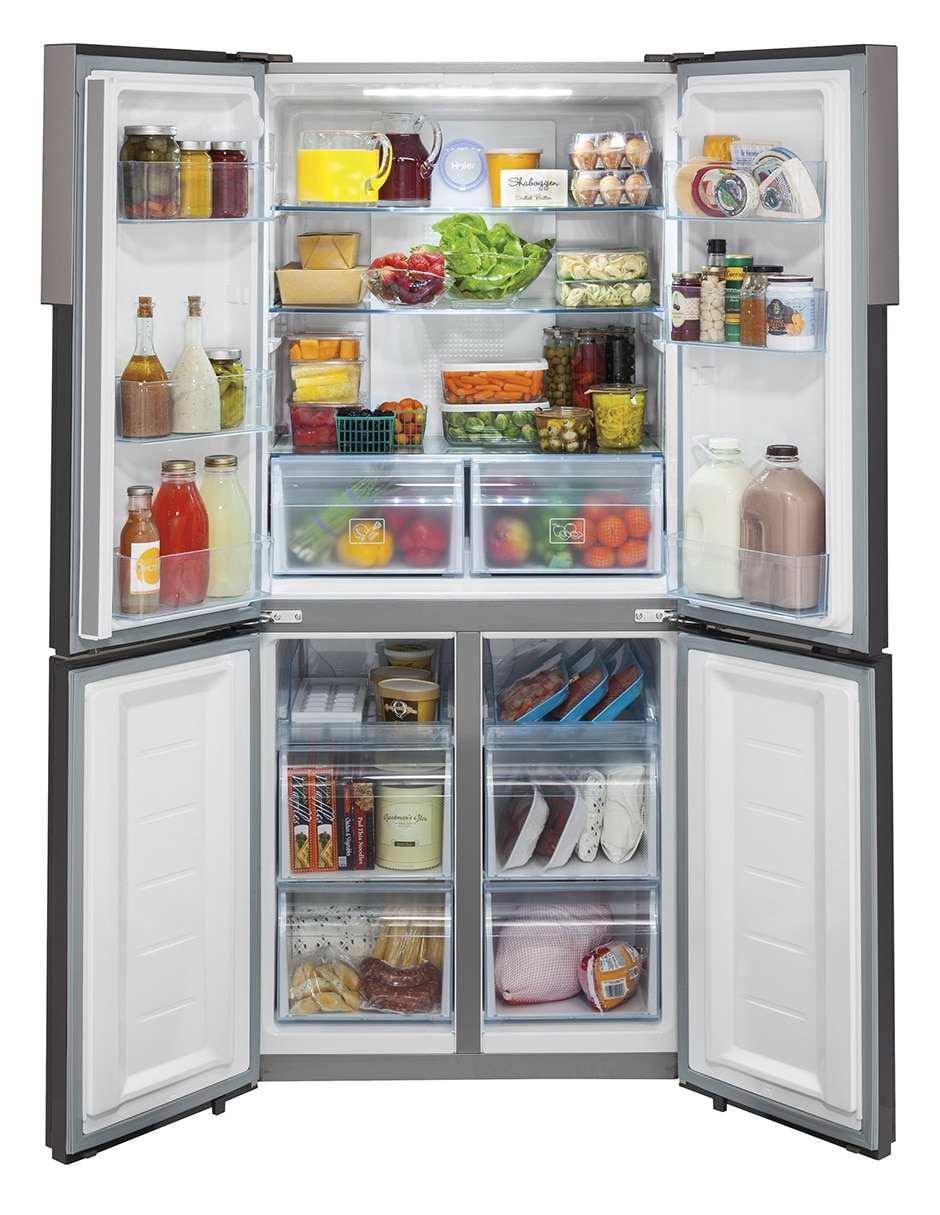 Refrigerador French door Haier 17 pies tecnología no frost HQM458BKNSS0