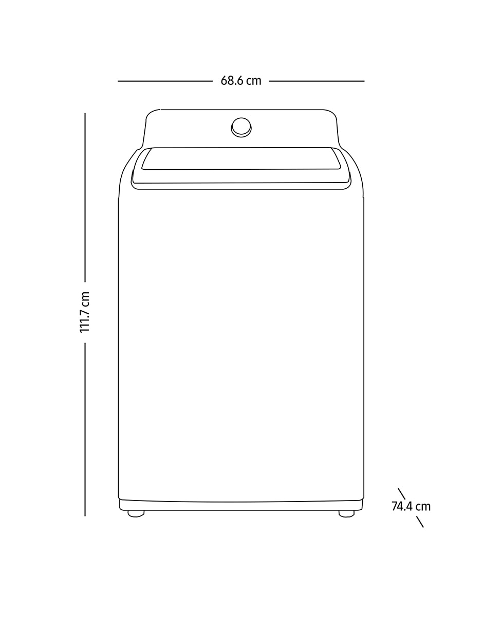 Lavadora Samsung 20 kg automática carga superior wa20a3350gw/ax