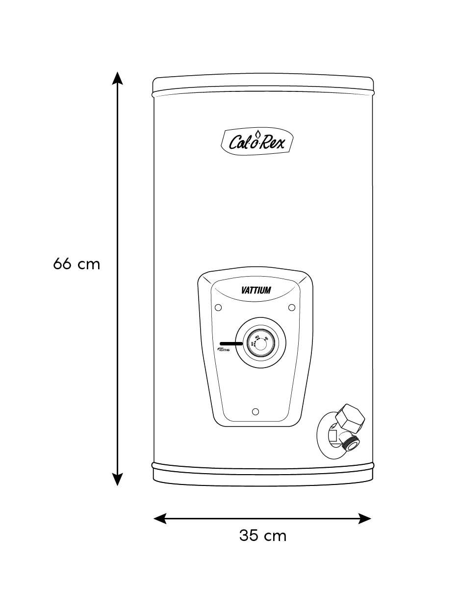 Calentador de depósito VATTIUM E-10 220V 41 L eléctrico 6