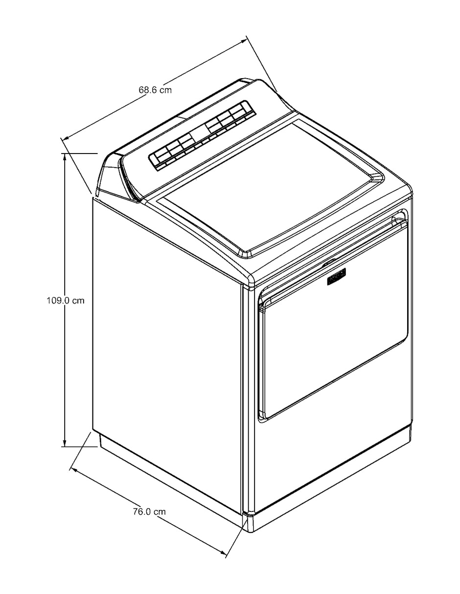 Secadora de gas Whirlpool de 28 kg con 35 ciclos 7MWGD7120LW