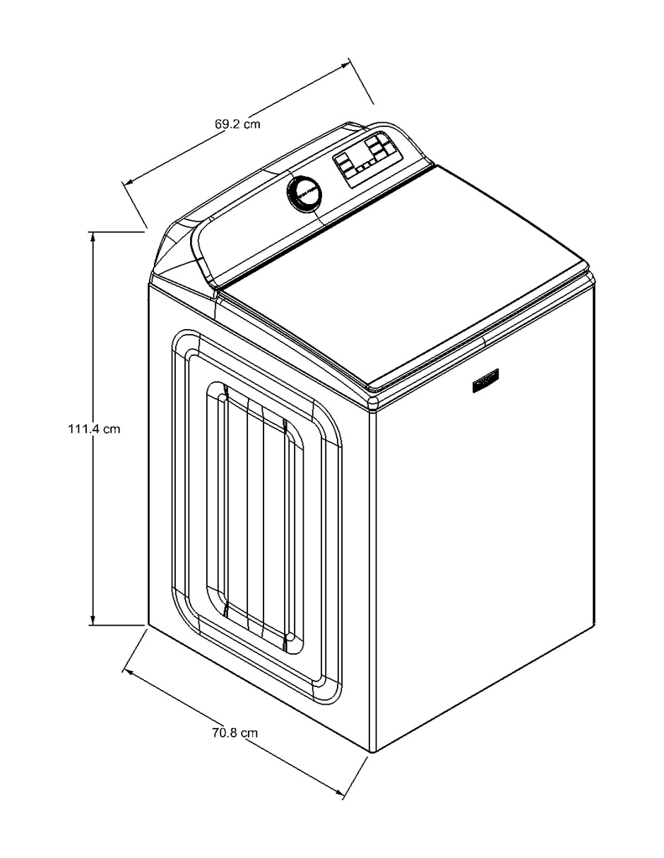 Lavadora Maytag 28 kg automática carga superior 7mmvw7230lw