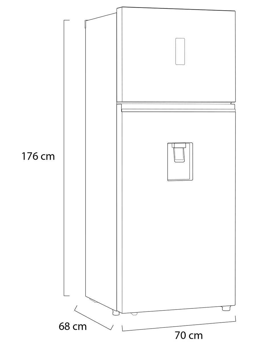 Refrigerador Top mount 14 pies cÃºbicos TecnologÃ­a inverter y TecnologÃ­a no frost VT40AWP 11
