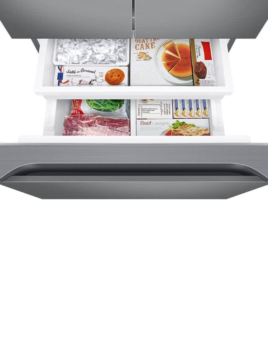 Refrigerador French door Samsung 22 pies cúbicos inverter y no frost y fábrica de hielo RF22A4110S9/EM