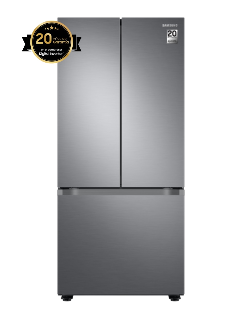 Refrigerador French door Samsung 22 pies cúbicos inverter y no frost y fábrica de hielo RF22A4110S9/EM