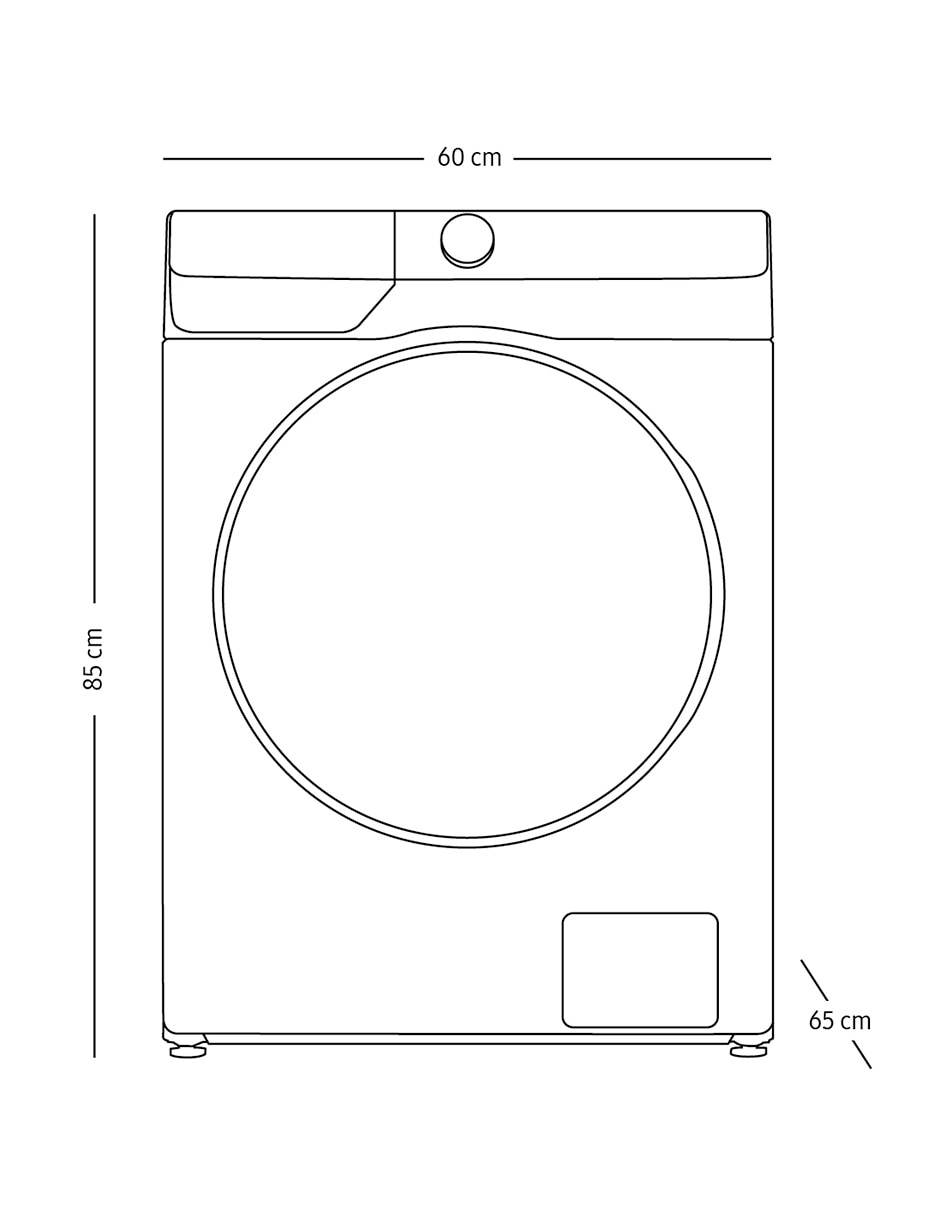 Centro de lavado samsung eléctrico 11.5 kg 7 kg wd11t4046bx/ax