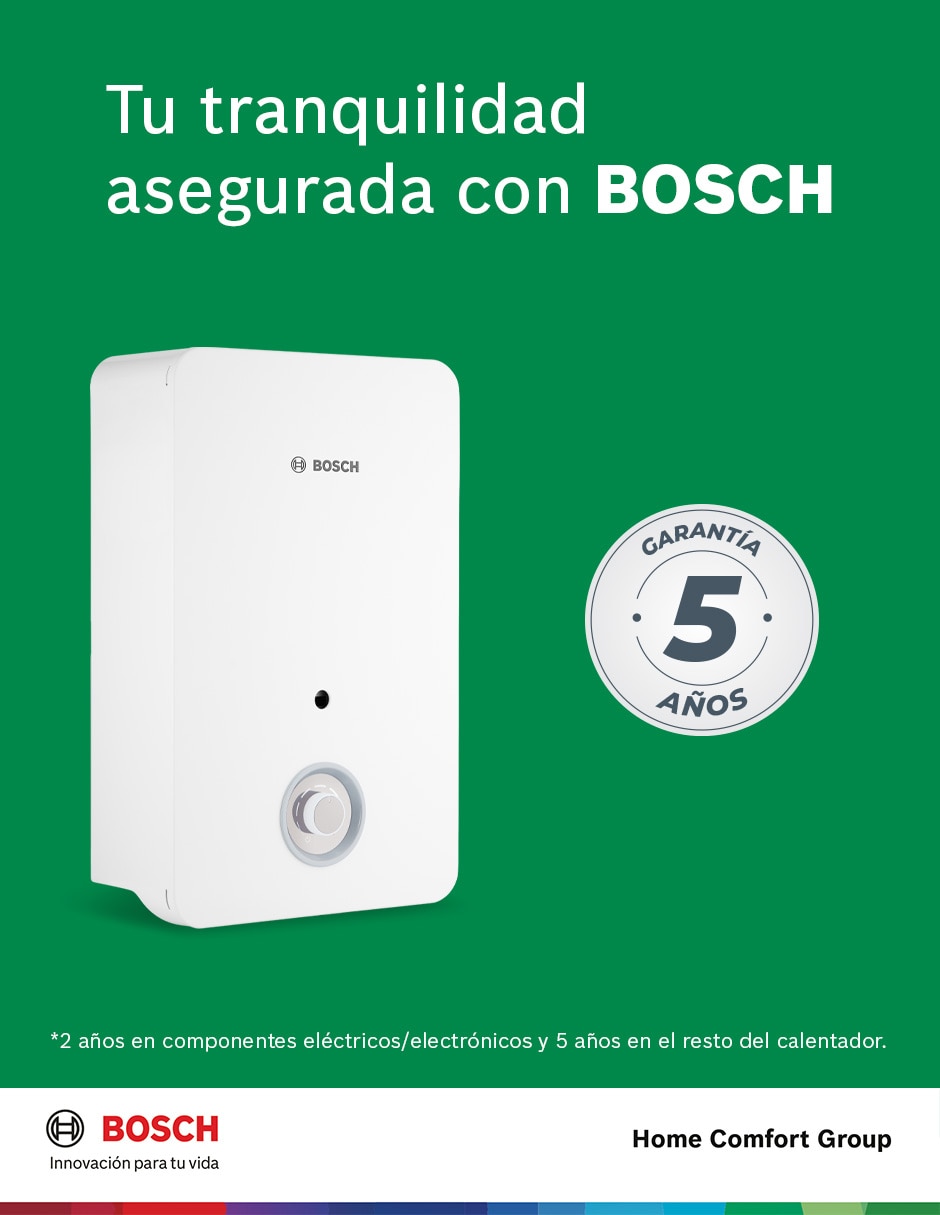 Calentador instantáneo Bosch SMART 7 L gas lp