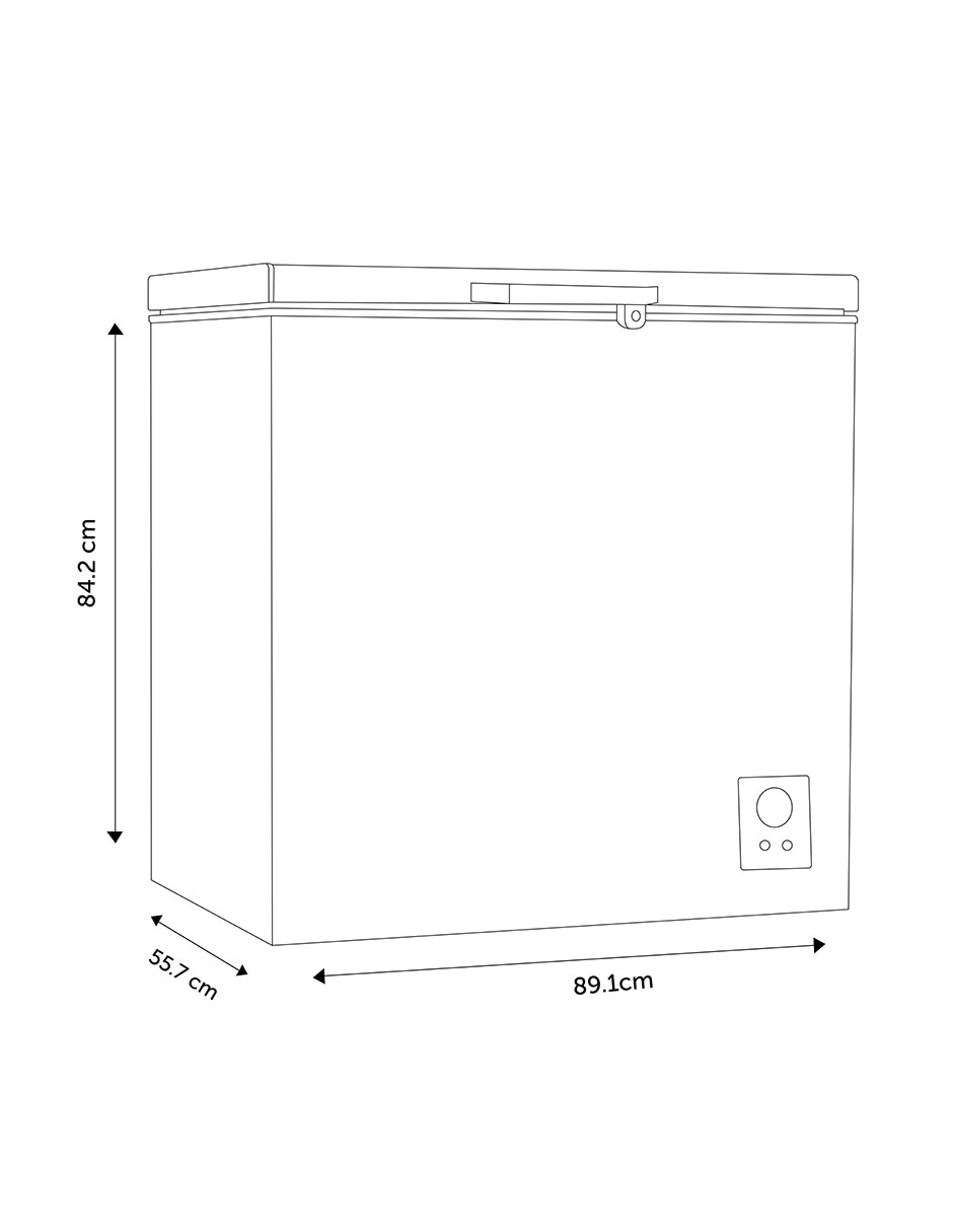 Congelador Hisense FC70D6BGX horizontal 7 pies cúbicos