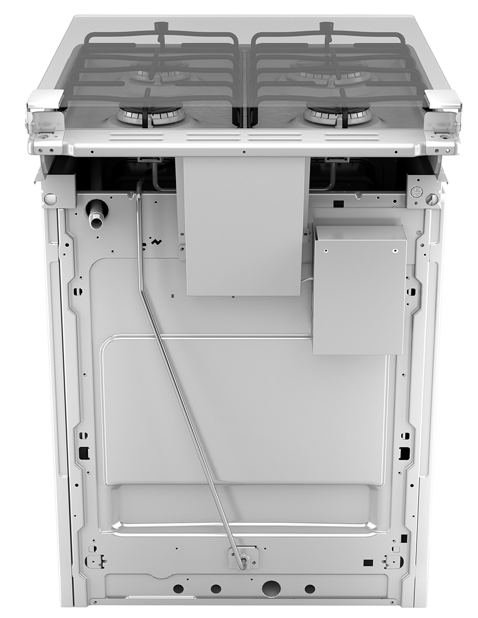 Estufa empotrable a gas lp Mabe 51 cm EMC5046CAIS0 de 4 quemadores