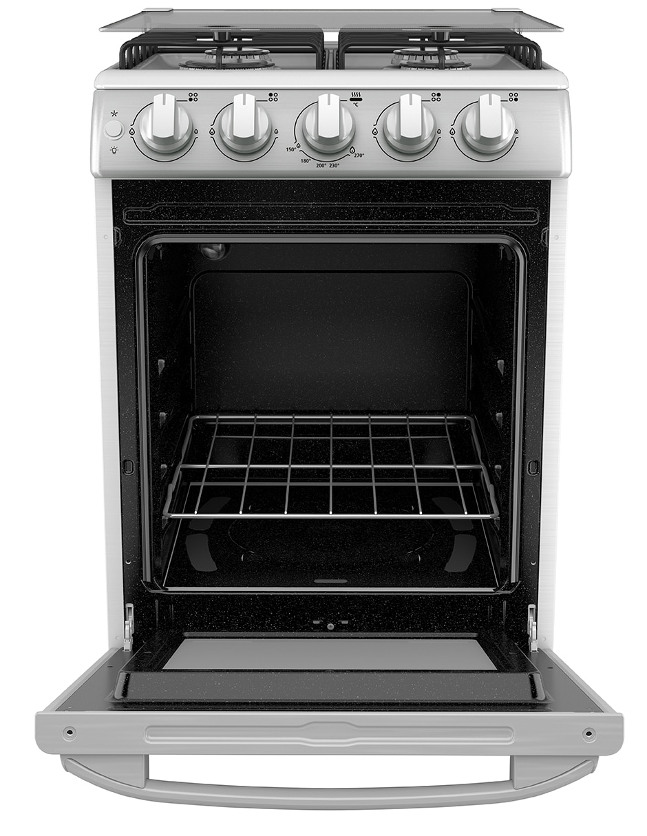 Estufa empotrable a gas lp Mabe 51 cm EMC5046CAIS0 de 4 quemadores