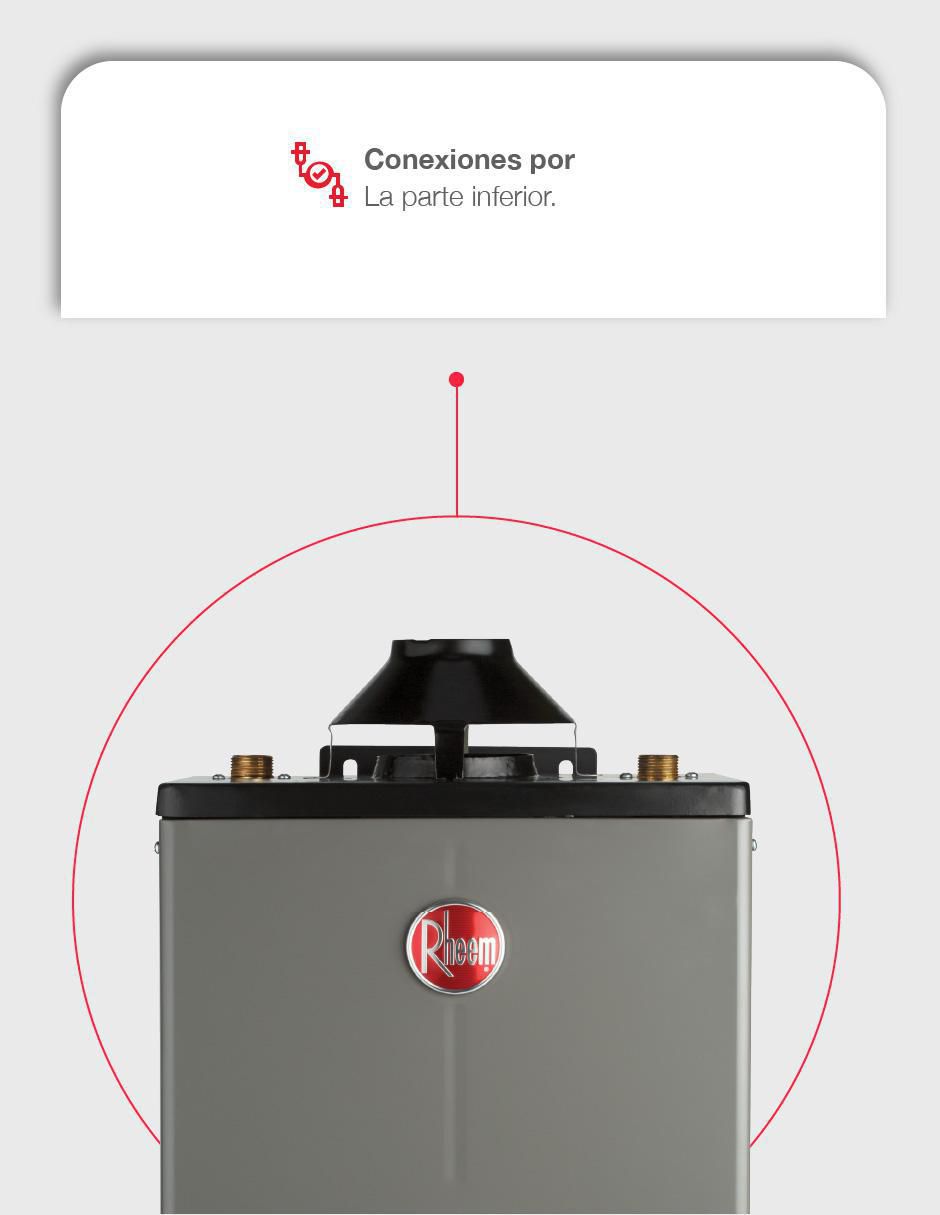 Calentador de paso Rheem 600090007 8 L gas natural