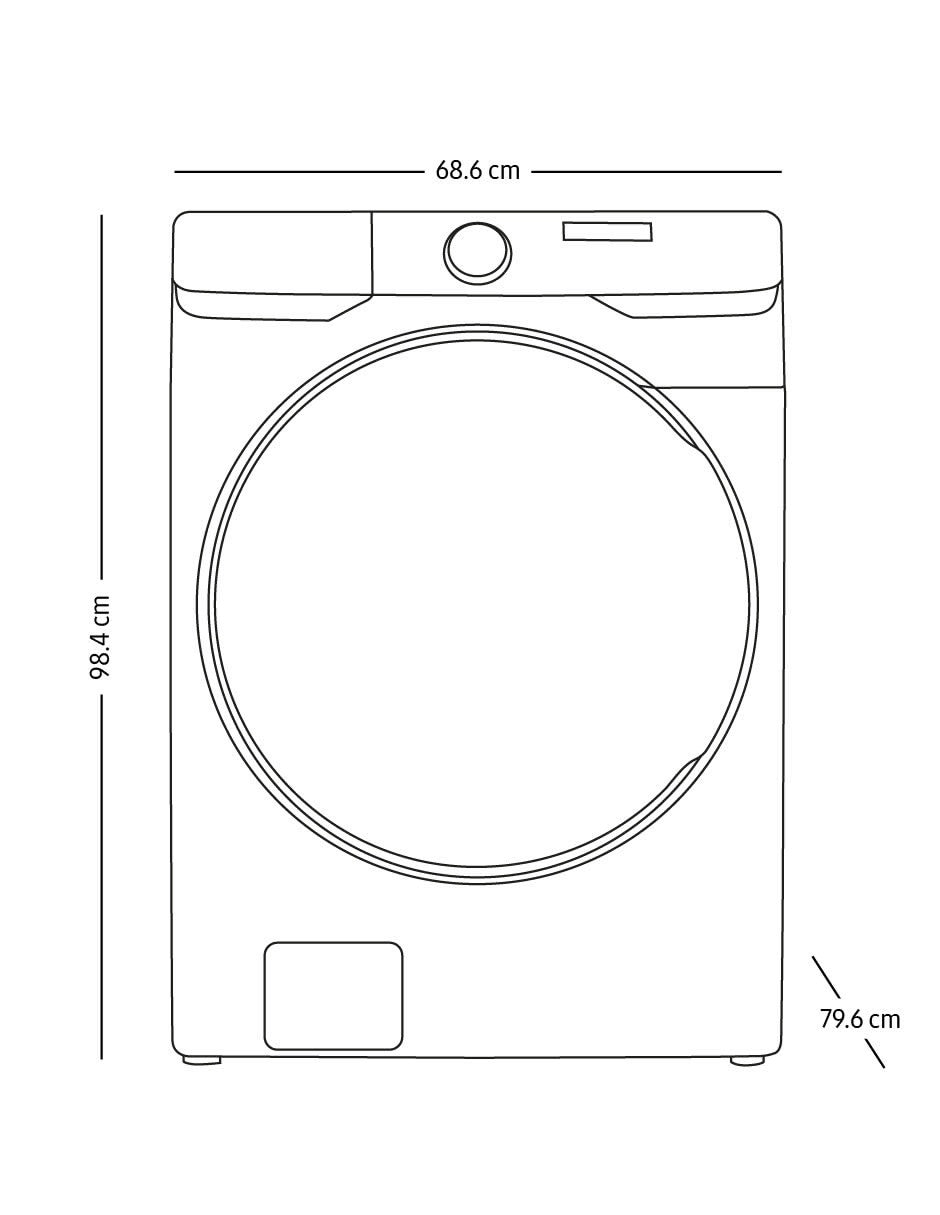 Lavasecadora eléctrica 20 kg 12 kg WD20T6000GW/AX 6
