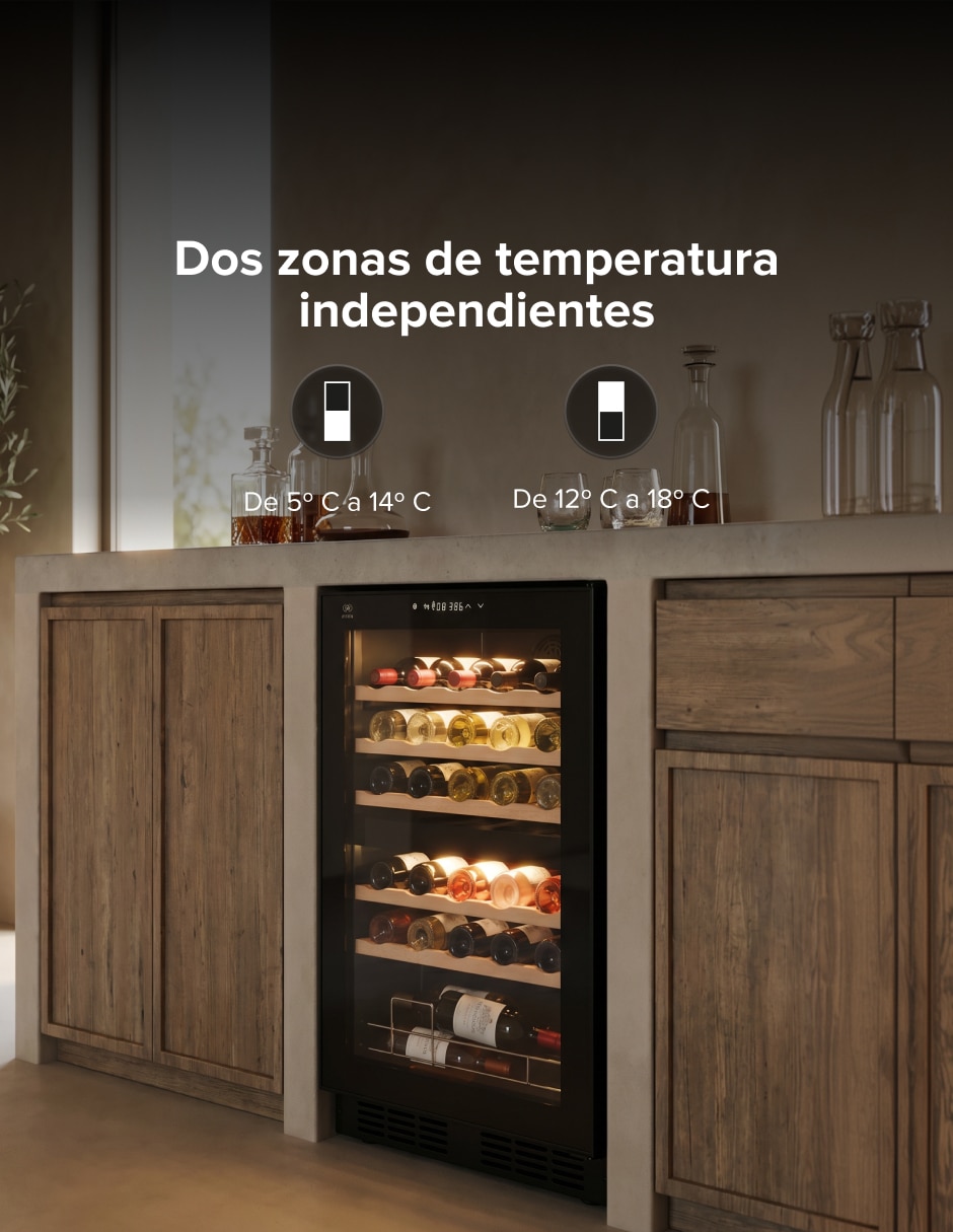 CAVA de vinos EV33 capacidad 33 botellas