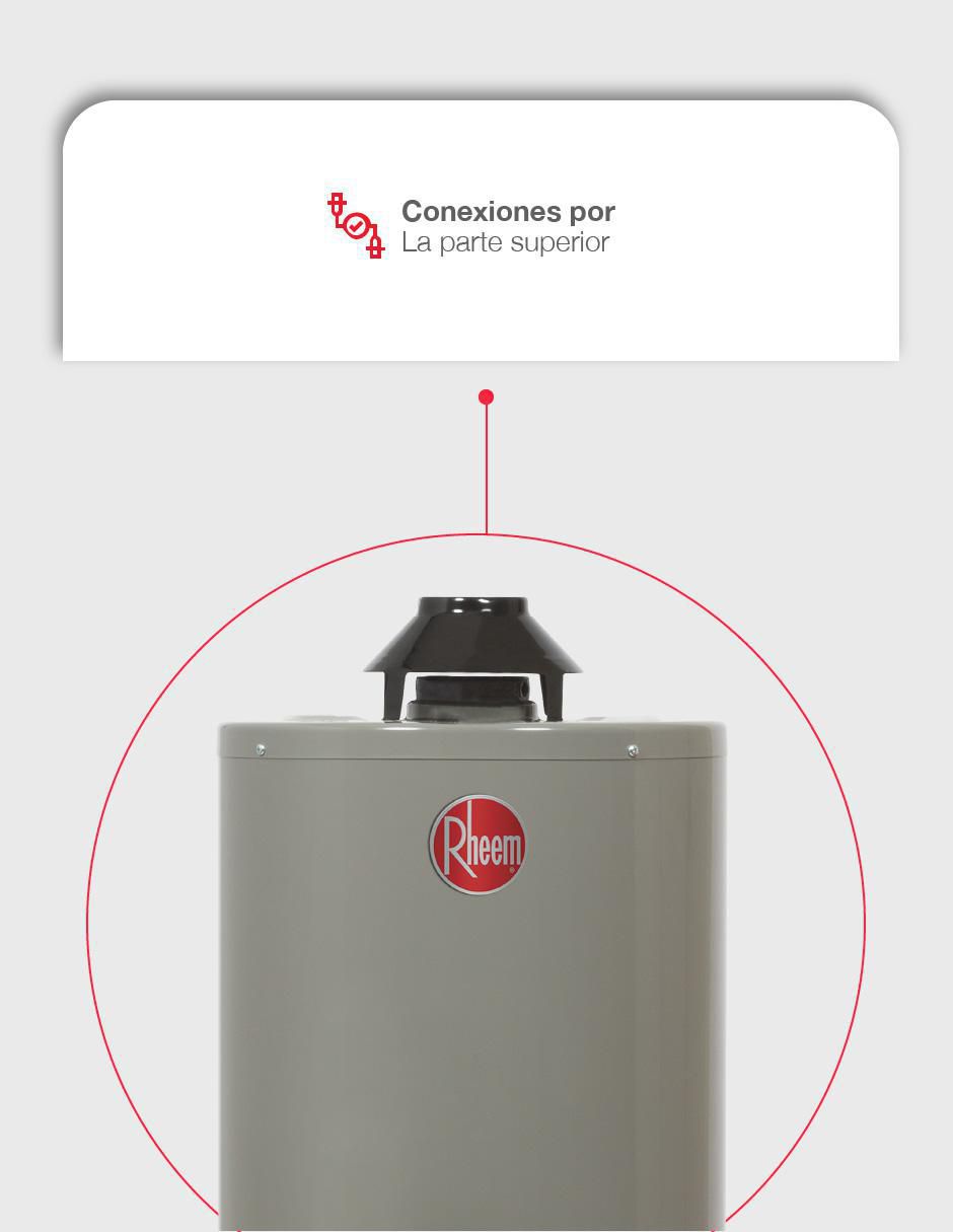 Calentador de depósito Rheem 29V10S/572192 38 L gas natural