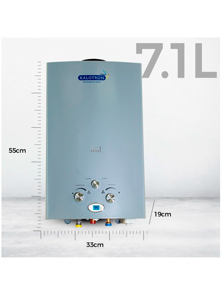 Calentador instantáneo Kalotron KA-INS-078LP-01 7 L gas lp