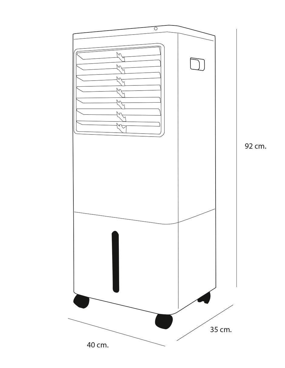 Aire acondicionado de torre Dace Frío DAL2B-3050C 127 V 8