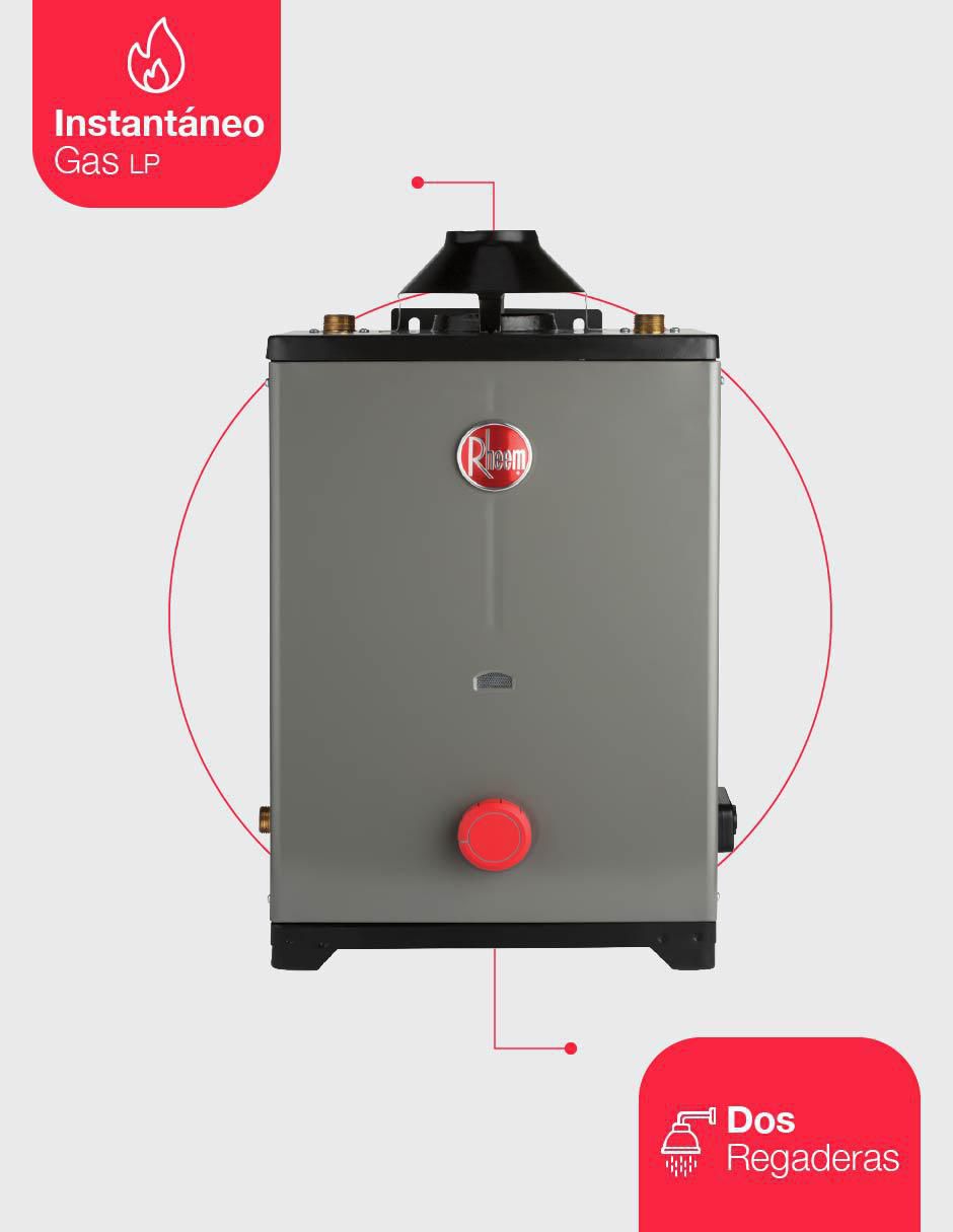 Calentador de paso Rheem HRT-CHL13P 13 L gas lp