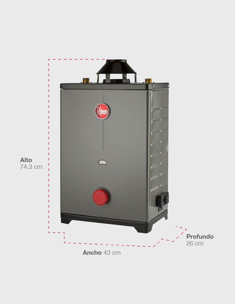 Calentador de paso Rheem HRT-CHL13P 13 L gas lp