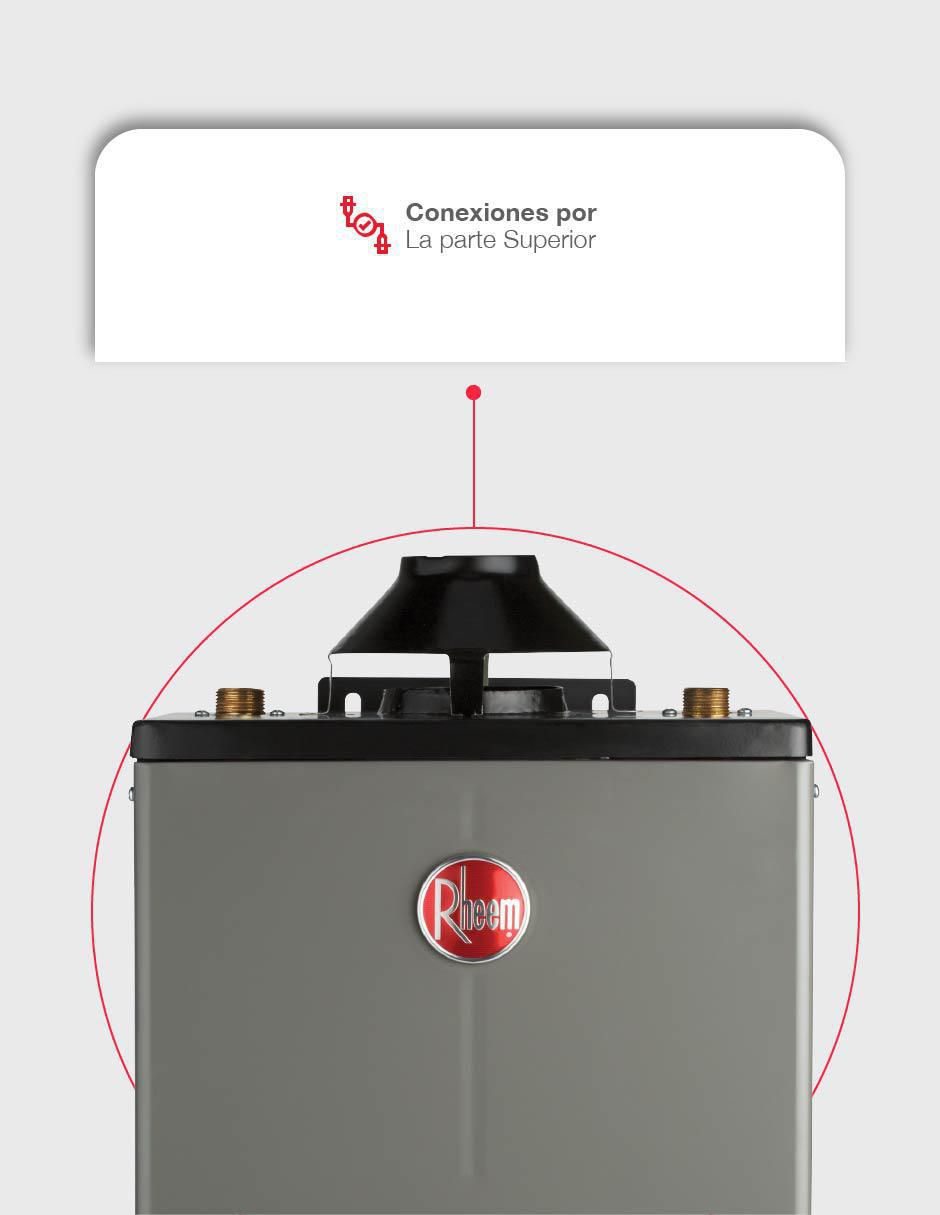 Calentador de paso Rheem HRT-CHL13P 13 L gas lp