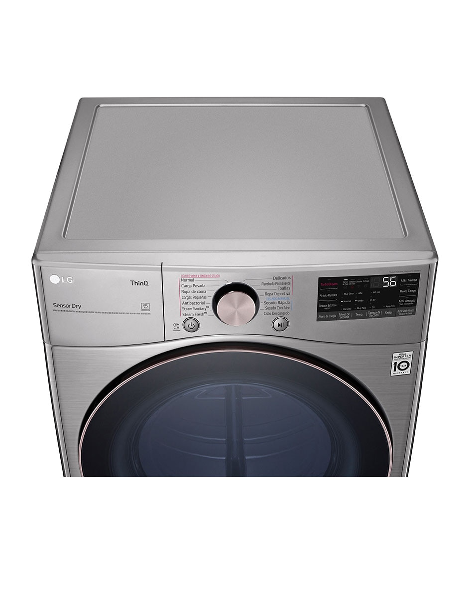 Secadora de gas natural/lp LG de 22 kg con 14 ciclos DF22VV2SGR.ASSELAT