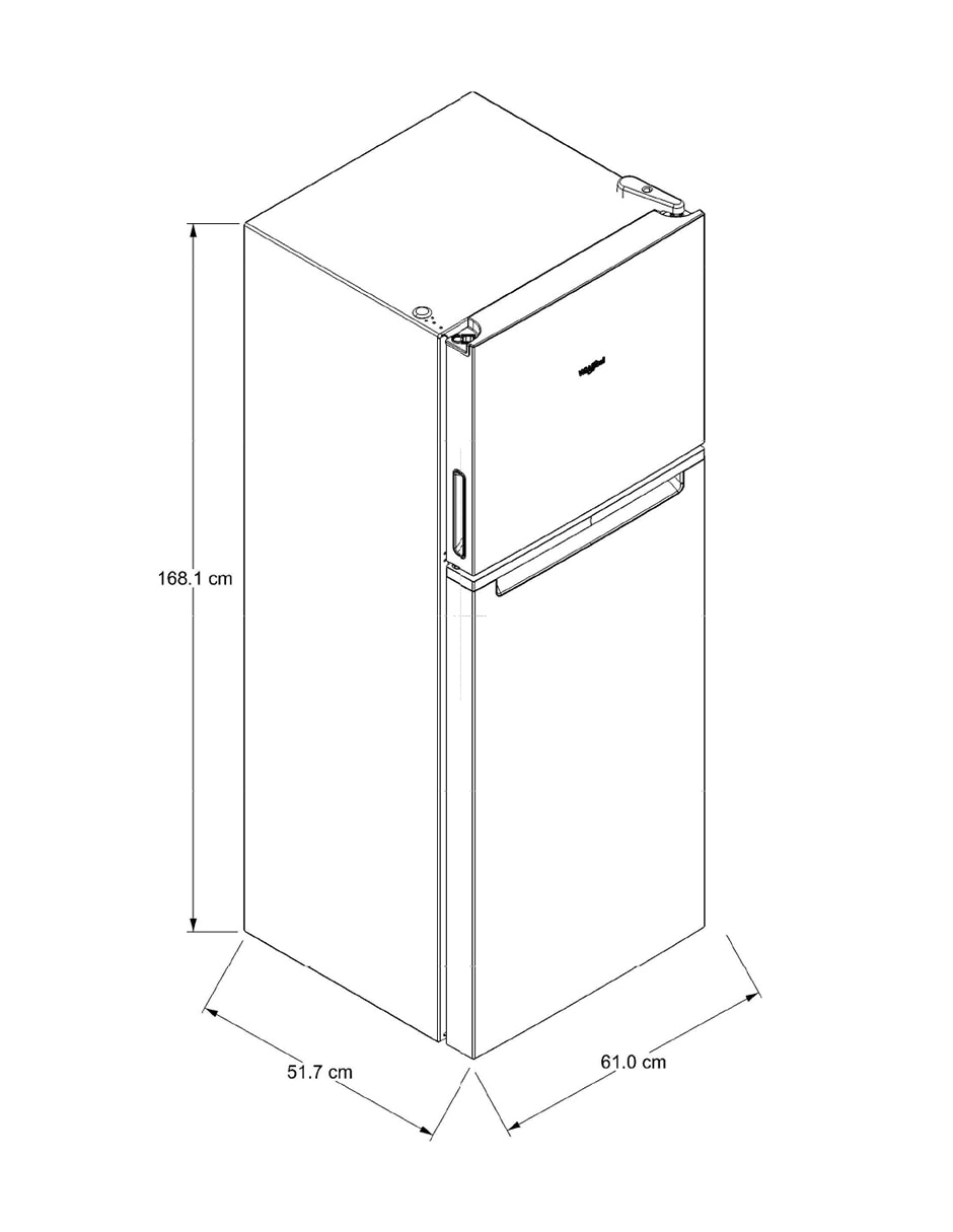 Refrigerador top mount 11 pies cúbicos WT1130M 7
