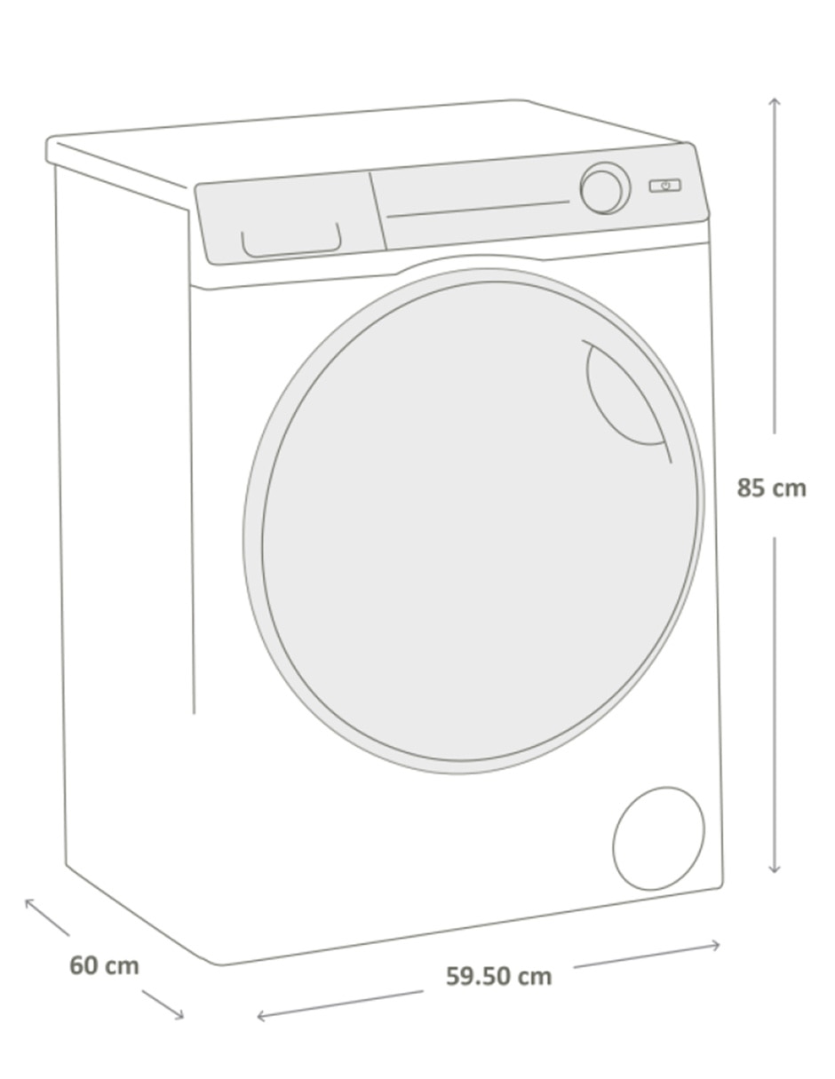 Lavasecadora Haier eléctrica 12 kg 6 kg CHAC2186NXGG0