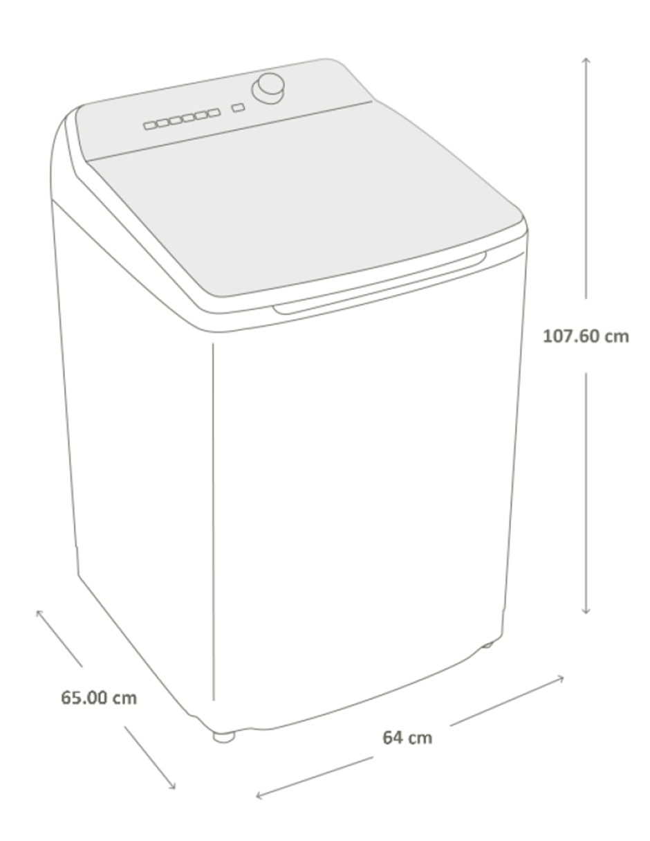 Lavadora Haier 19 kg automática carga superior lha9120wgab0
