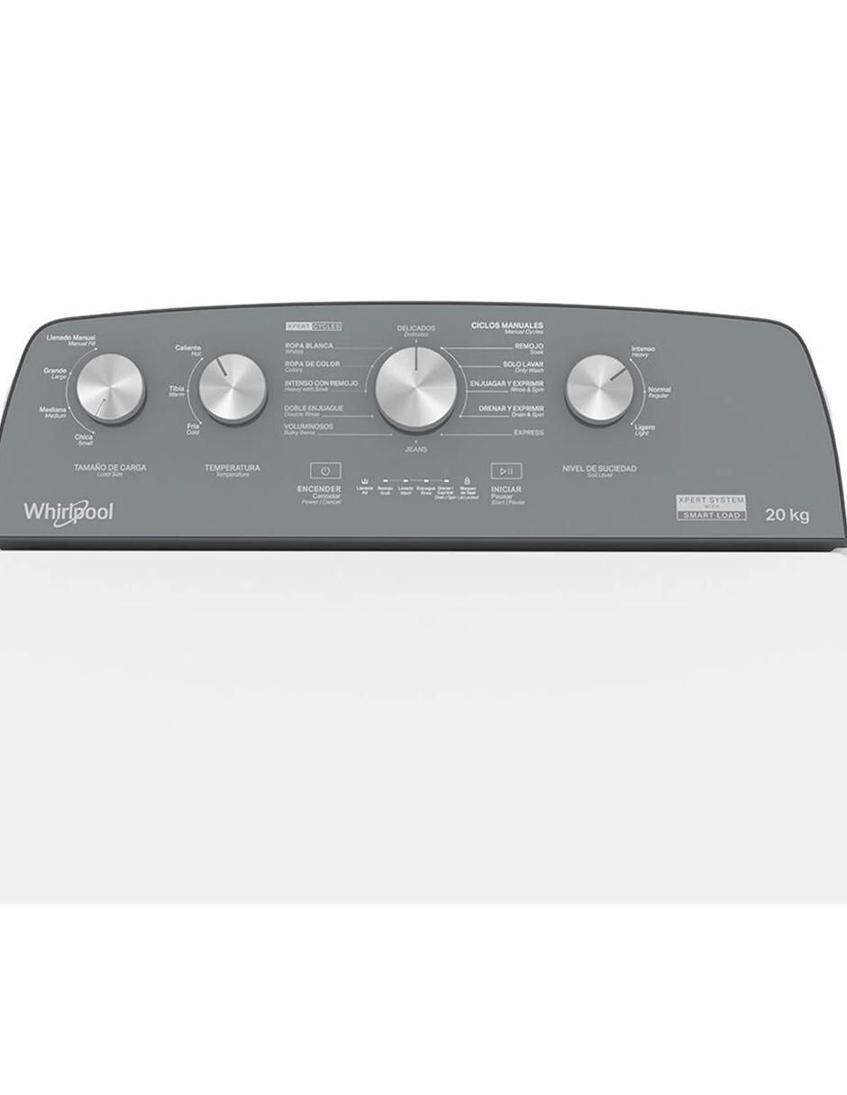 Lavadora Whirlpool 20 kg automática carga superior 8mwtw-2024mjm