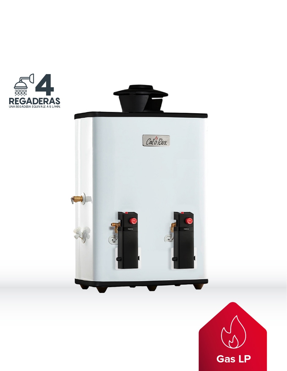 Calentador de paso Calorex PODERUS 20 LP 20 L gas lp
