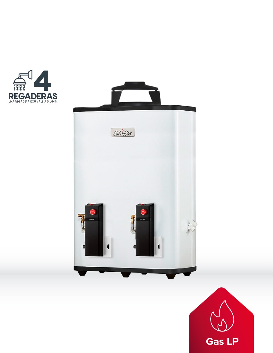 Calentador de paso Calorex PODERUS 20 LP 20 L gas lp