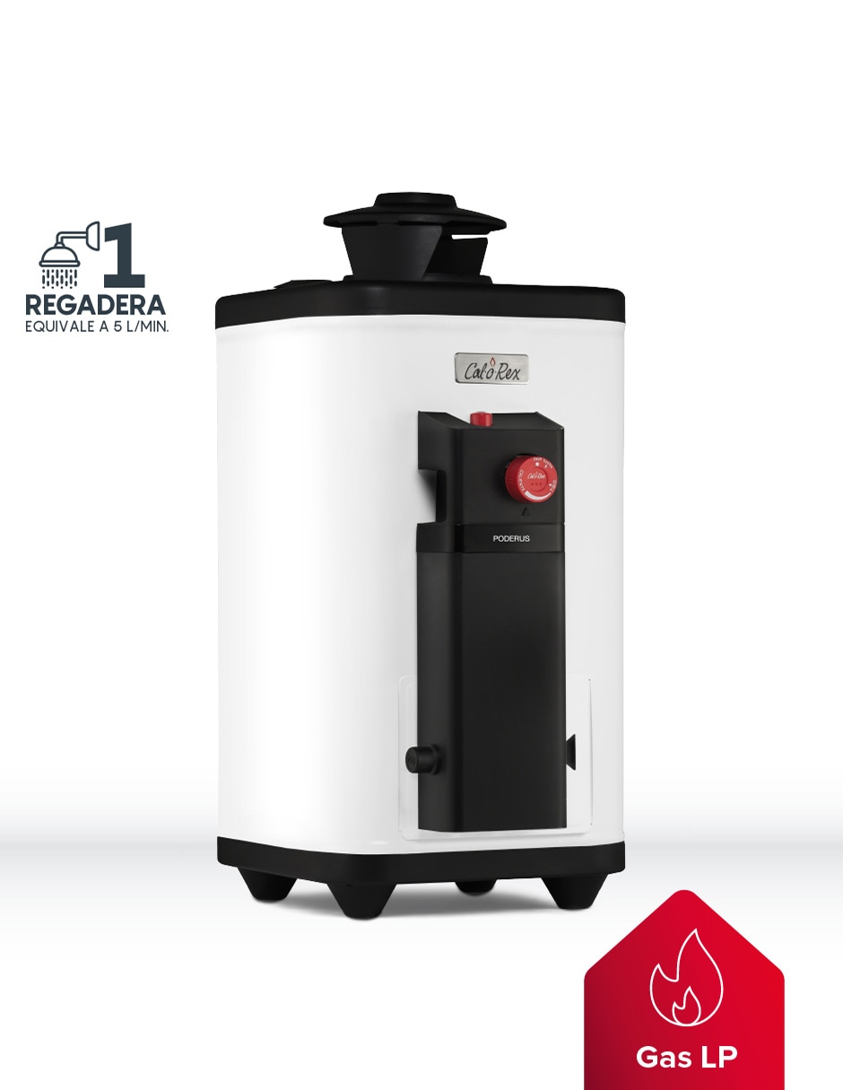 Calentador de paso Calorex PODERUS 06 LP 6 L gas lp