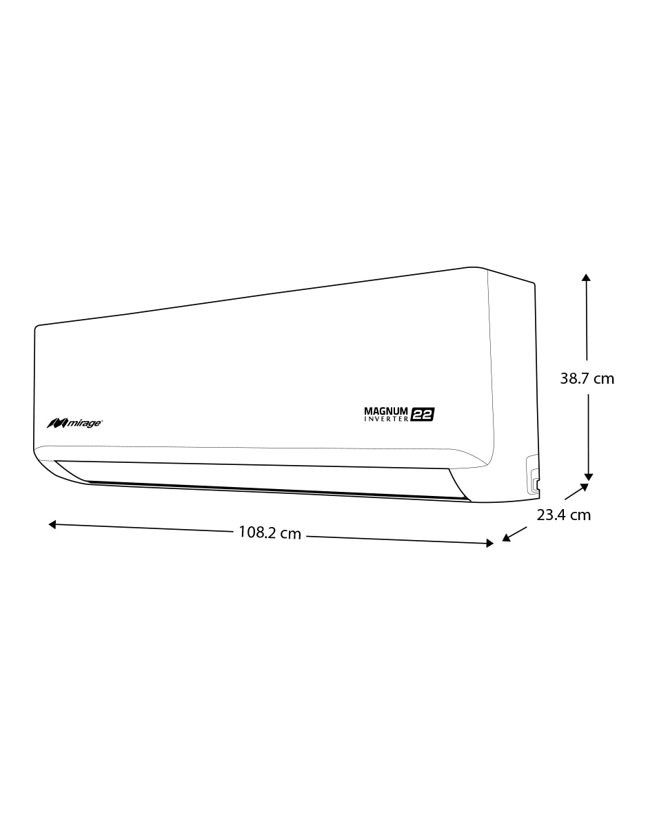 Aire acondicionado mini split inverter Mirage 24000 BTU SETCMC261V 230 V