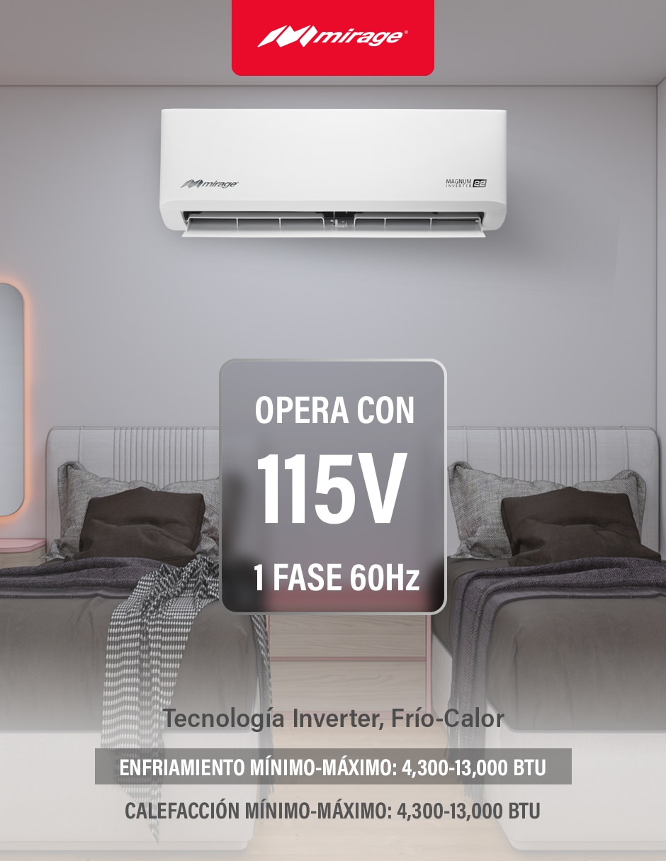 Aire acondicionado mini split inverter Frío y calor 12000 BTU SETCMC120V 7