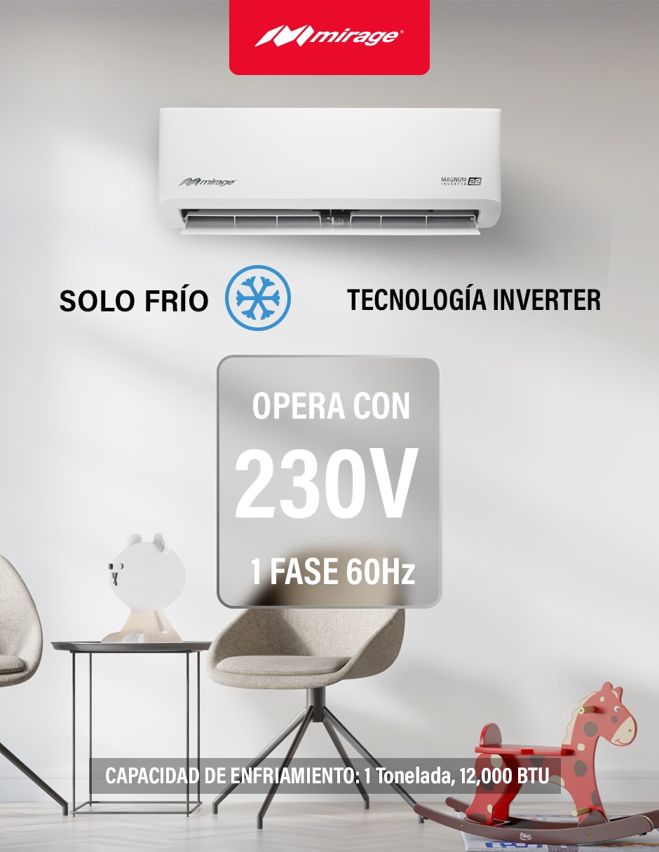 Aire acondicionado mini split inverter Frío 12000 BTU SETCMF121V/W 6