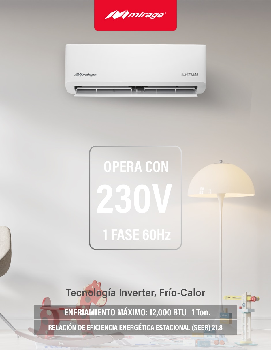 Aire acondicionado mini split inverter Frío y calor 12000 BTU SETCMC121V 5