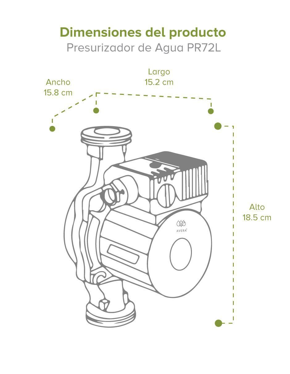 Calentador instantáneo Avera C16LNATPR72L 16 L gas natural