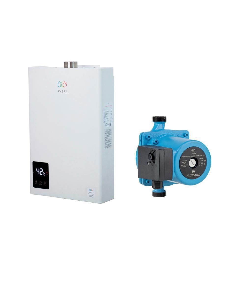 Calentador instantáneo Avera CM24NATPR72L 24 L gas natural