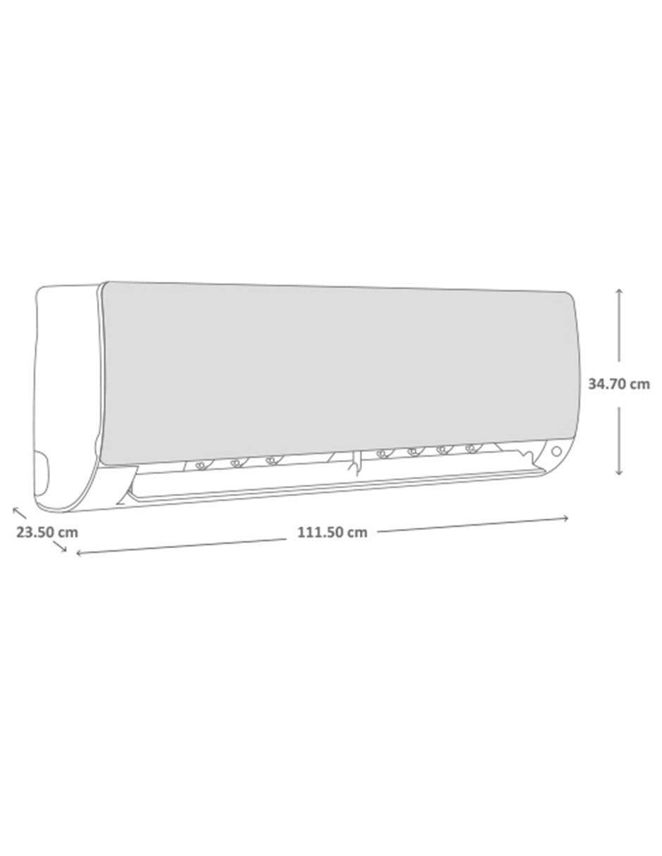 Aire acondicionado mini split inverter Haier Frío y calor 24000 BTU HS24HFW13MI 220 V