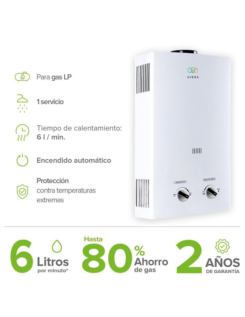 Calentador instantáneo c6pr26l gas lp 3