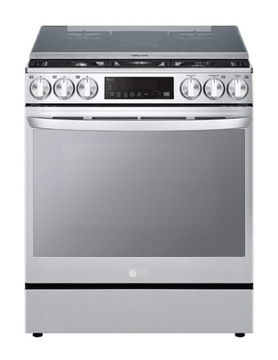 Estufa de piso a gas LP Lupin 2 75.8 cm LRGL5847S de 5 quemadores 1