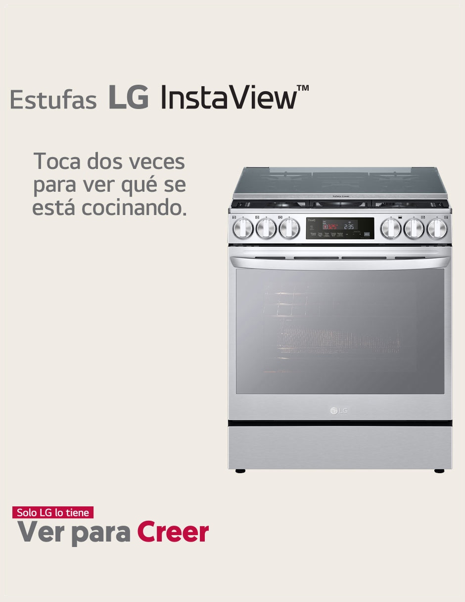 Estufa de piso a gas LP Lupin 2 75.8 cm LRGL5847S de 5 quemadores 6