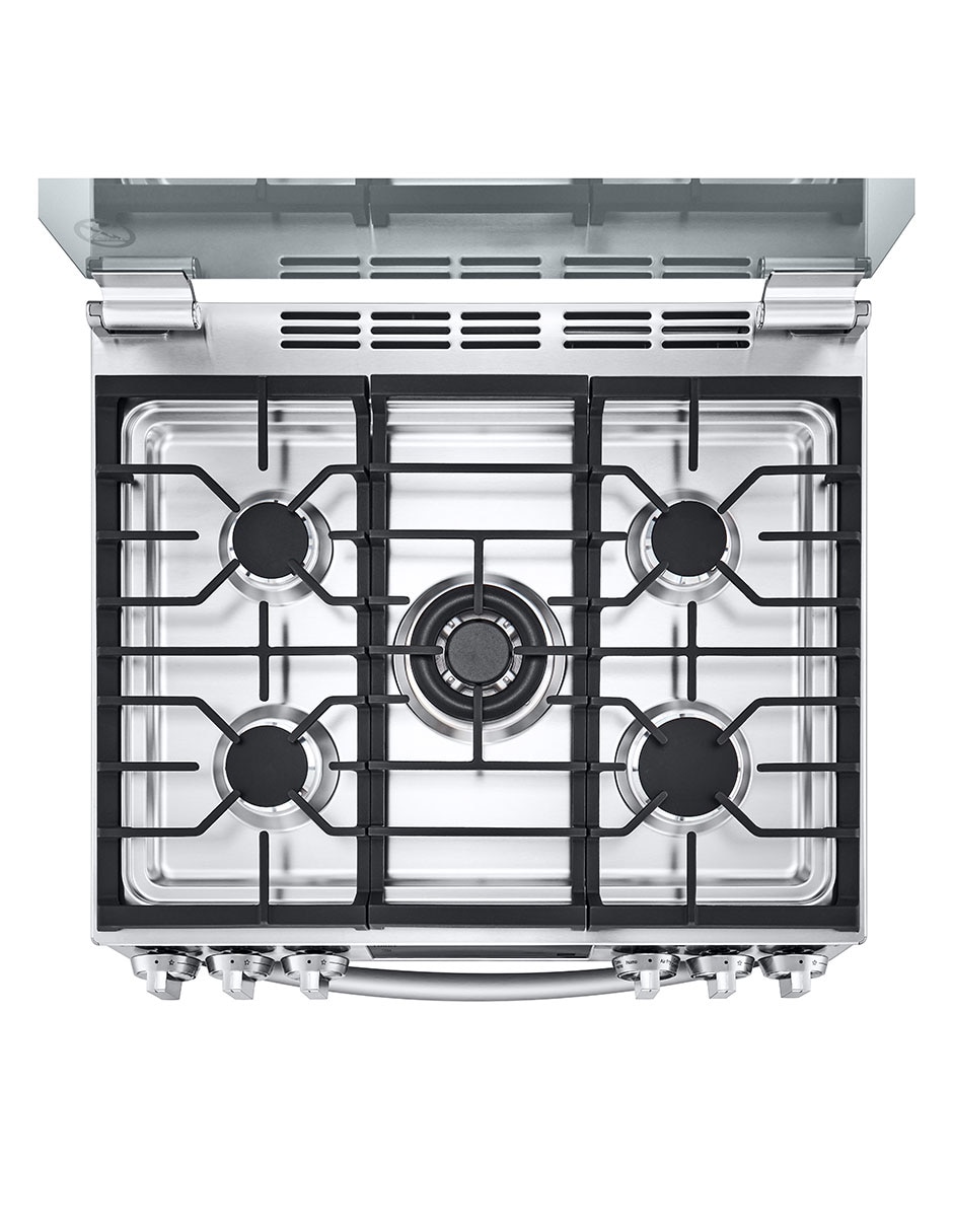 Estufa de piso a gas LP Lupin 2 75.8 cm LRGL5847S de 5 quemadores 8