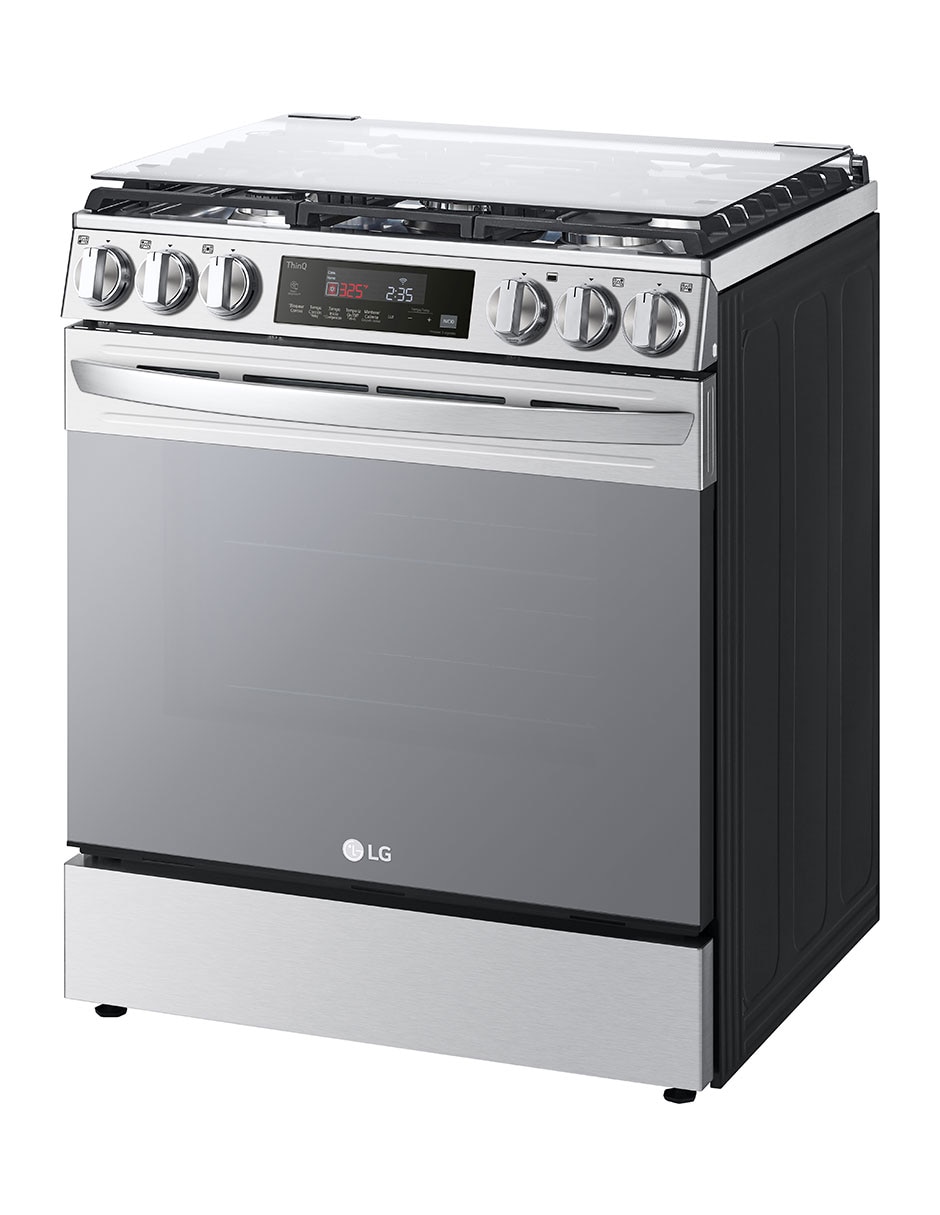 Estufa de piso a gas LP Lupin 2 75.8 cm LRGL5845S de 5 quemadores 3