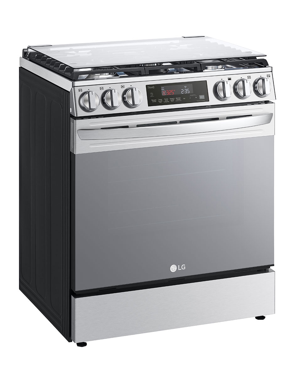 Estufa de piso a gas LP Lupin 2 75.8 cm LRGL5845S de 5 quemadores 4