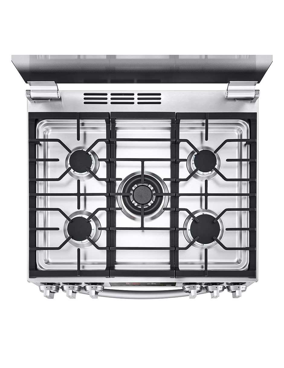 Estufa de piso a gas LP Lupin 2 75.8 cm LRGL5845S de 5 quemadores 8