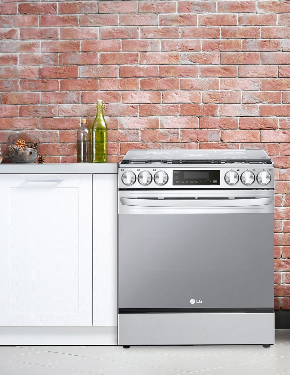 Estufa de piso a gas LP Lupin 2 75.8 cm LRGL5845S de 5 quemadores 9
