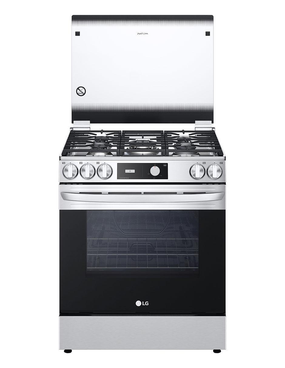 Estufa de piso a Gas LP Lg 76 cm LRGL5841S de 5 quemadores