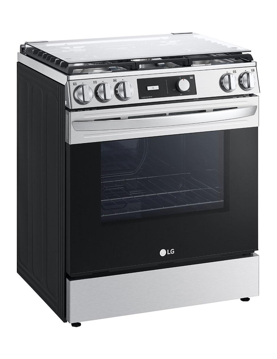 Estufa de piso a Gas LP Lg 76 cm LRGL5841S de 5 quemadores