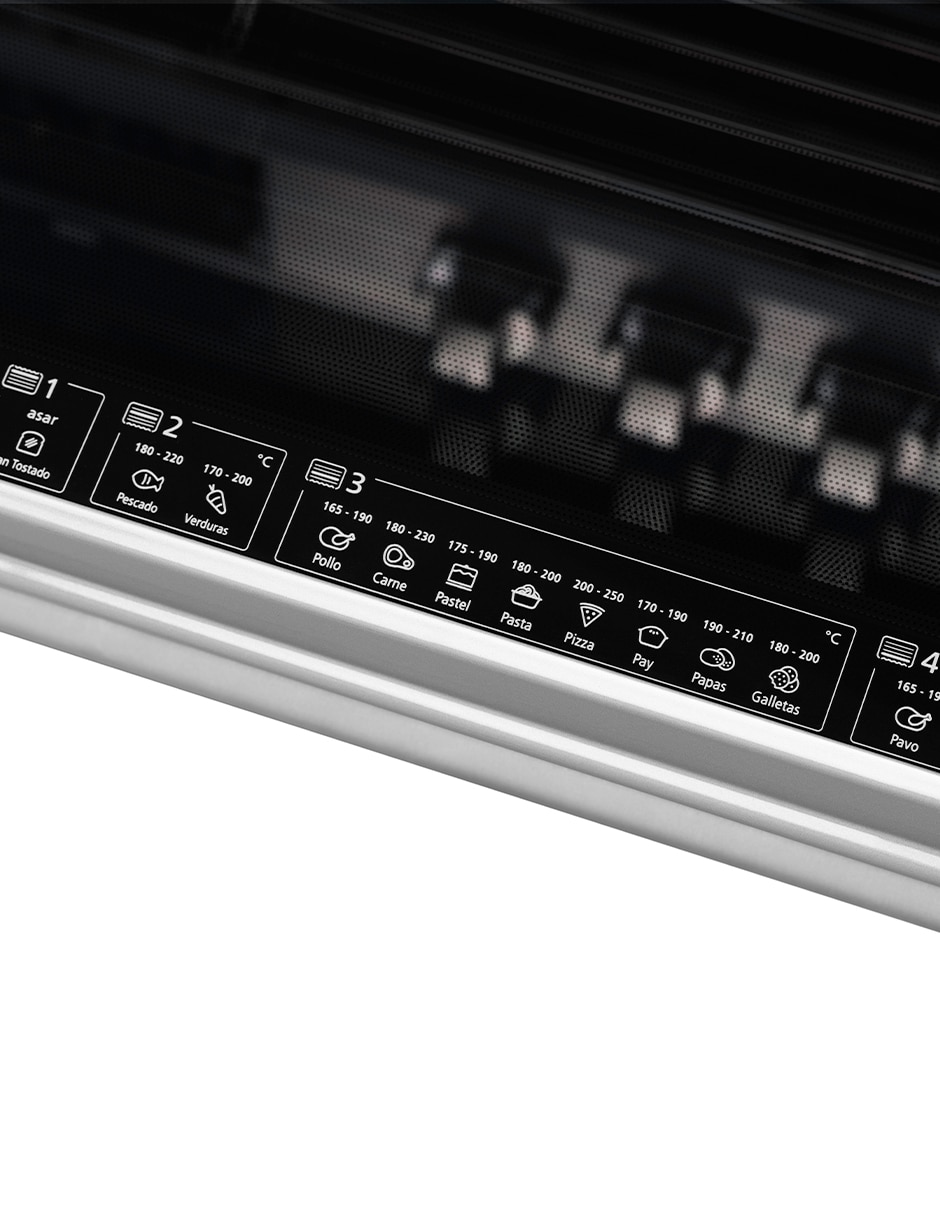 Estufa de piso a Gas LP Mabe Ultimate 72 cm EMH7614DATSS0 de 6 quemadores