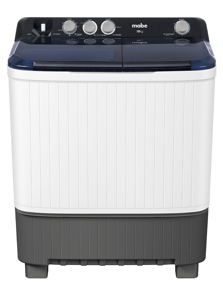 Lavadora doble tina Mabe semiautomática carga superior LMDX8124HBAB0