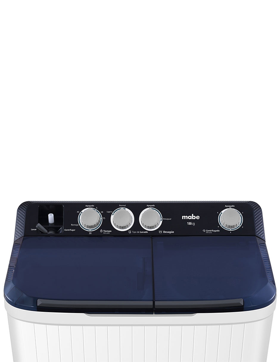 Lavadora doble tina Mabe semiautomática carga superior LMDX8124HBAB0